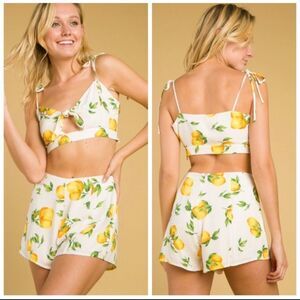 Wild Honey High Waisted Shorts Set size M